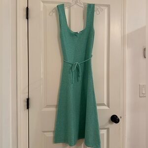 Zara Mint Green Knit Midi Dress